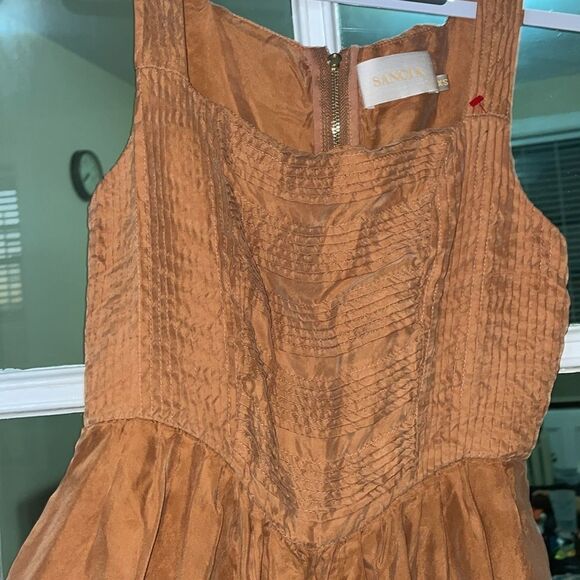 Sancia Soren wide leg cupro straps romper pleated jumpsuit cropped size XS - Picture 9 of 14